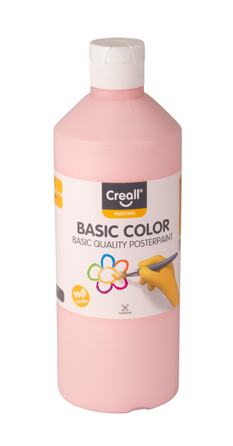 Plakkaatverf Creall basic pastel rood 500ml