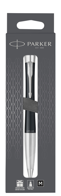 Balpen Parker Urban twist matt black CT medium blister à 1 stuk