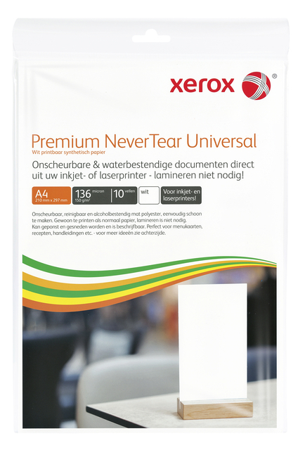 Nevertear Xerox Premium Universal A4 polyester 136micron wit 10vel