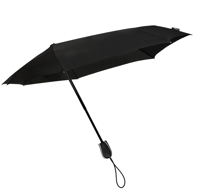 Stormparaplu STORMini® aërodynomisch opvouwbaar windproof 90 cm zwart