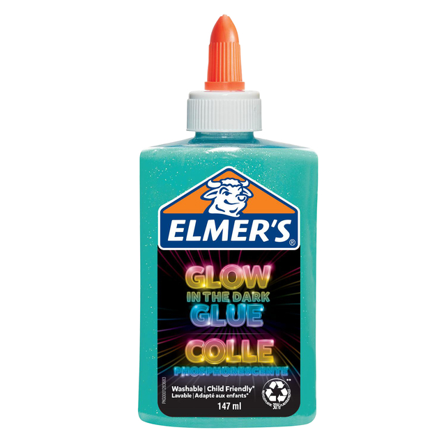 Kinderlijm Elmer’s glow in the dark blauw