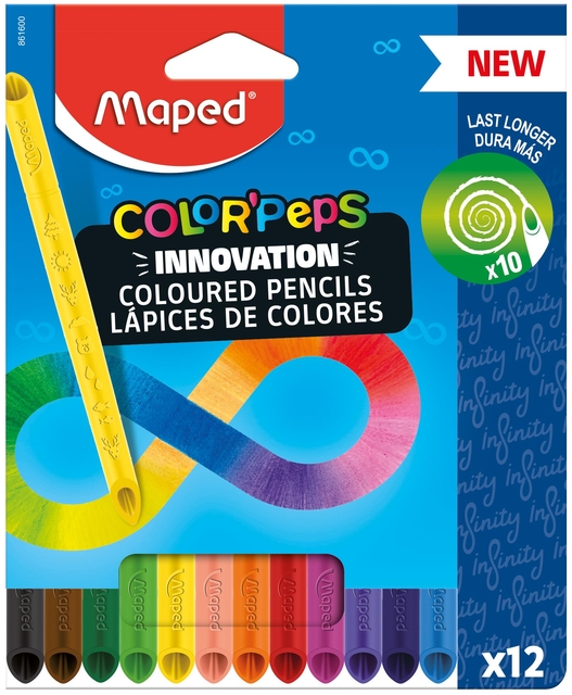 Kleurpotlood Maped Color’Peps Infinity doos à 12 kleuren