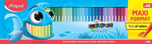 Kleurstift Maped Color’Peps Ocean doos à 48 kleuren