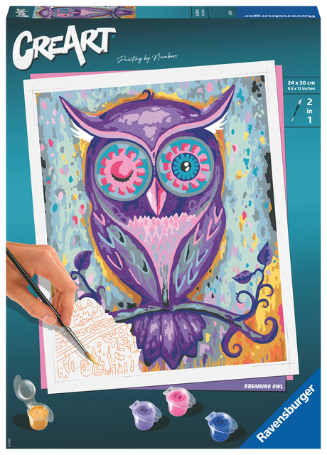 Schilderen op nummers CreArt Dreaming Owl