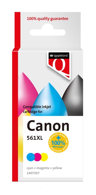 Inktcartridge Quantore alternatief tbv Canon CL561XL kleur