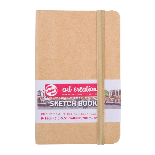 Schetsboek Talens Art Creation kraft 9x14cm 140gr 80vel