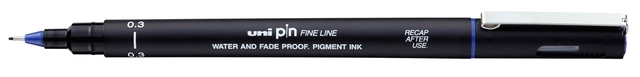 Fineliner Uni-ball Pin 0.3mm blauw