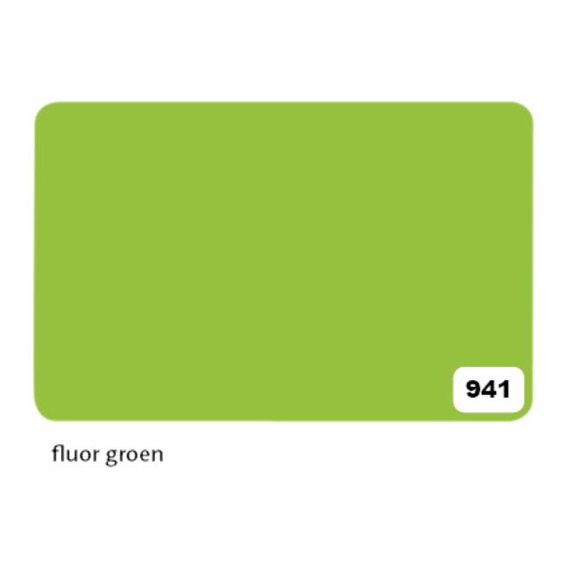 Etalagekarton Folia 1-zijdig 48x68cm 380gr nr941 fluor groen