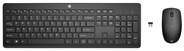 Toetsenbord + muis HP 235 draadloos Qwerty zwart