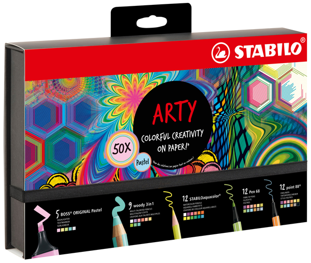 Creative set Stabilo 77/6 Arty colorful creative pastel mix