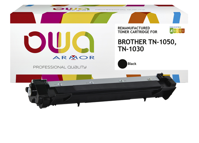 Toner OWA alternatief tbv Brother TN-1050BK zwart