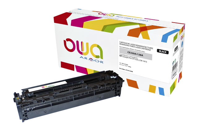 Tonercartridge OWA alternatief tbv HP CE320A zwart