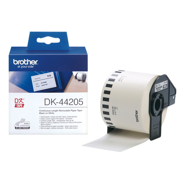 Etiket Brother DK-44205 62mm thermisch 30 meter wit papier