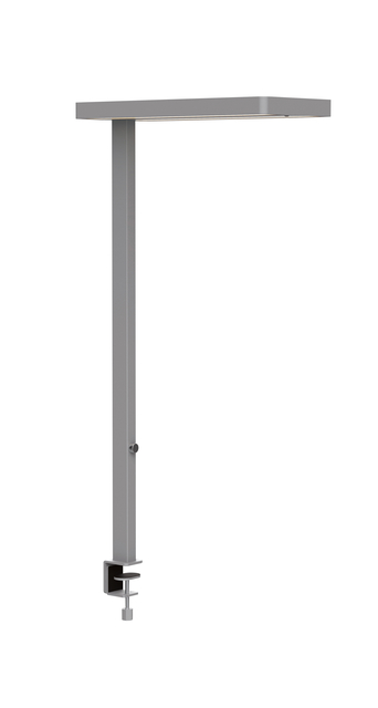 Werkpleklamp tafelklem MAUL Juvis LED beweging- daglichtsensor dimbaar hg 120cm zilver