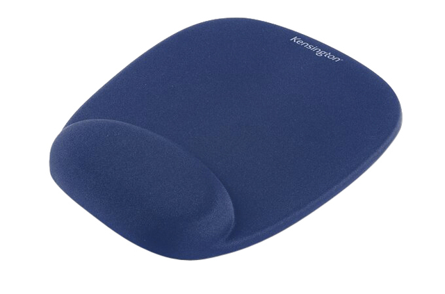 Muismat Kensington met Polsondersteuning Foam blauw