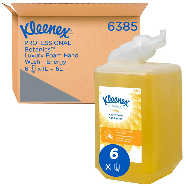 Handzeep Kleenex  Botanics foam geel 1000ml 6385