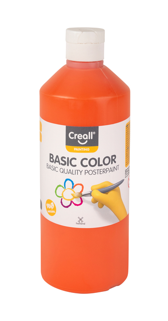 Plakkaatverf Creall basic oranje 500ml