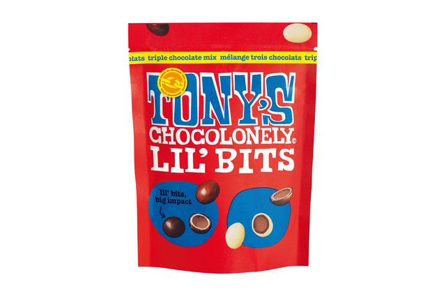 Chocolade Tony’s Chocolonely Lil’Bits triple chocolade mix 120 gram