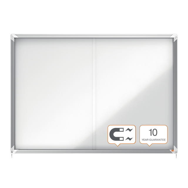 Binnenvitrine Nobo Premium Plus 18x A4 schuifdeur magnetisch