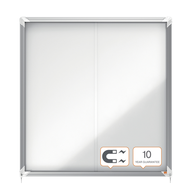 Binnenvitrine Nobo Premium Plus 12x A4 schuifdeur magnetisch