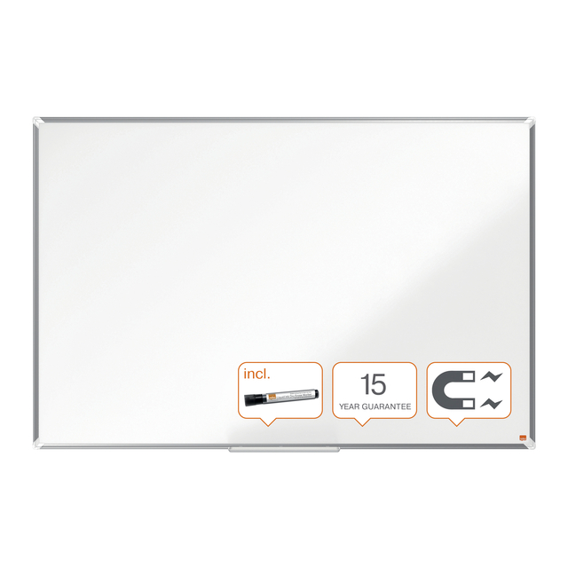 Whiteboard Nobo Premium Plus 100x150cm staal