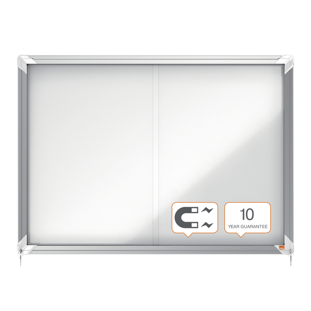 Binnenvitrine Nobo Premium Plus 8x A4 schuifdeur magnetisch