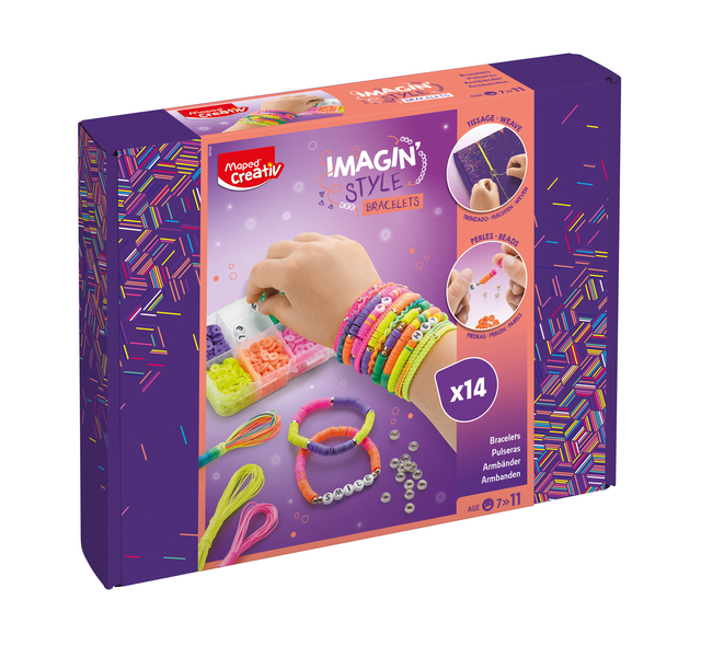 Armbandjesset Maped Creativ Imagin’Style neon 14-delig assorti