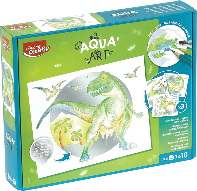 Hobbyset Maped Creativ Aqua’Art dinosaurus 14-delig assorti