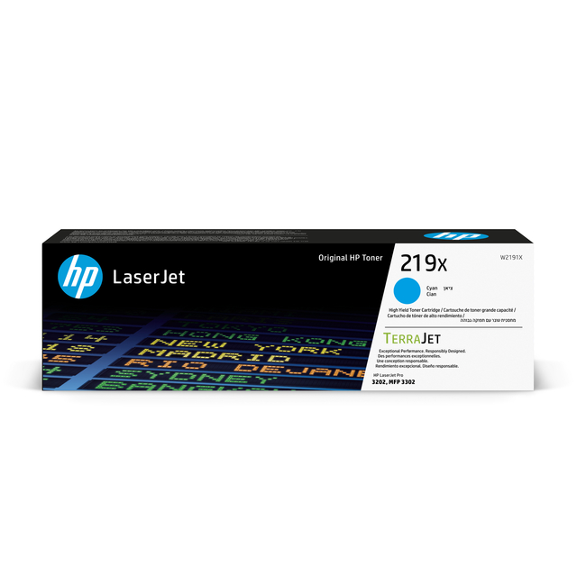 Tonercartridge HP W2191X 219X blauw