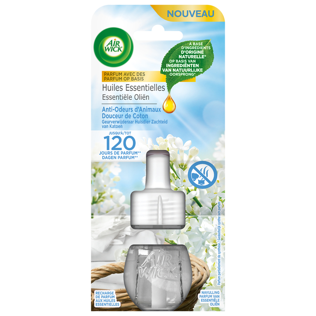 Luchtverfrisser AirWick Electrical Soft Cotton refill 19ml