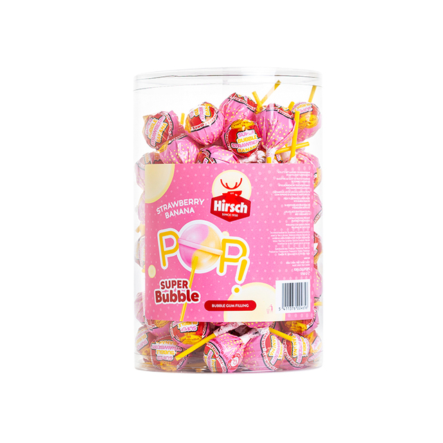 Lolly Hirsch super bubble strawberry/banana 100×17 gram