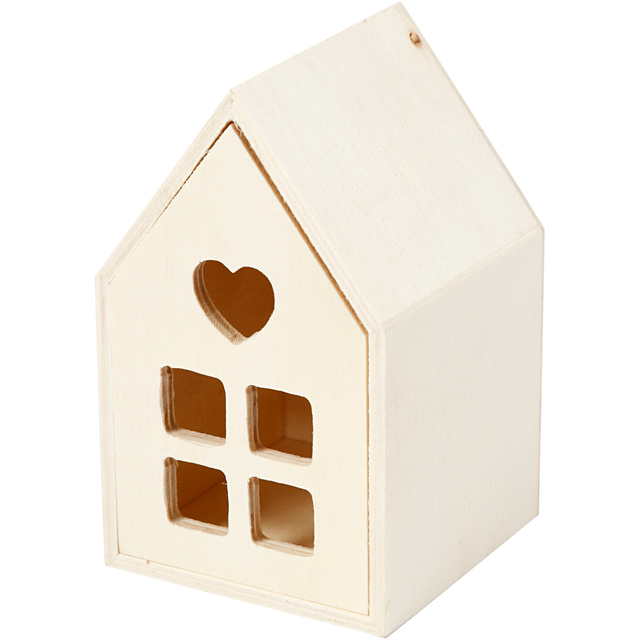 Huis met lade Creativ Company 10.8×6.8 cm hout