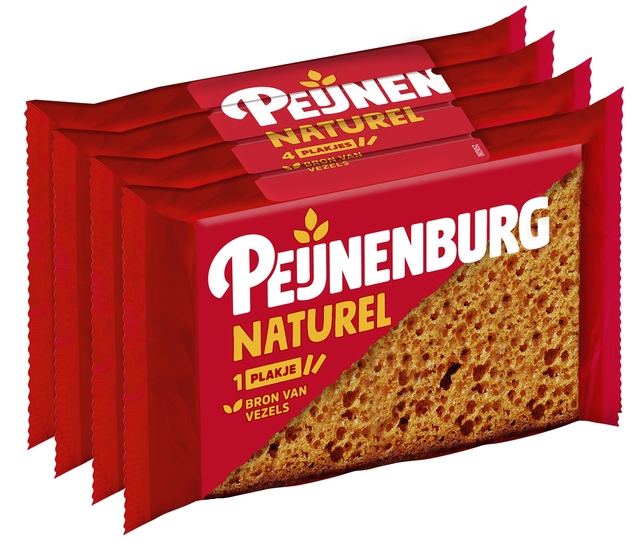 Koek Peijnenburg naturel zonder toegevoegde suiker 4-pack