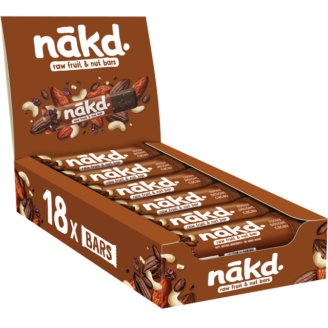 Fruit- en notenreep NAKD cocoa delight 18×35 gram