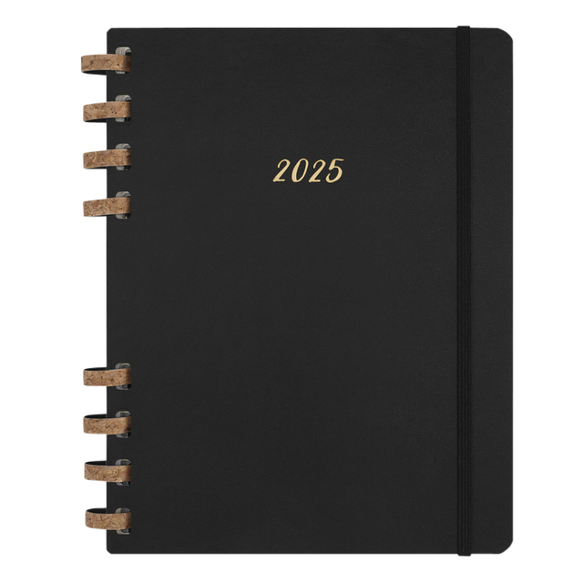 Life planner 2025 Moleskine 12M Spiral 7dagen/2pagina’s extra large hc black