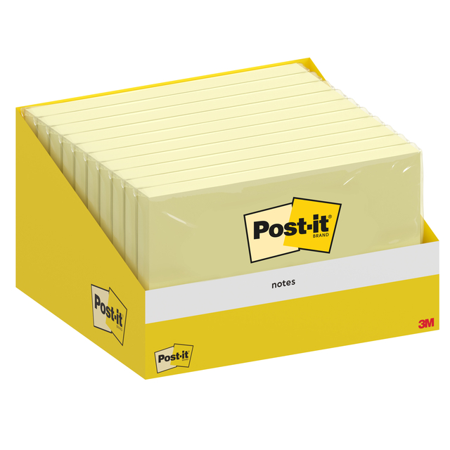 Memoblok 3M Post-it 6830 Notes76x127mm Canary Yellow 100 vel