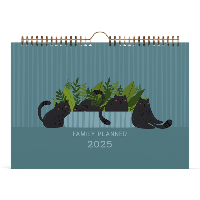 Familiekalender 2025 Lannoo 310×220 Cats 7dagen/1pagina