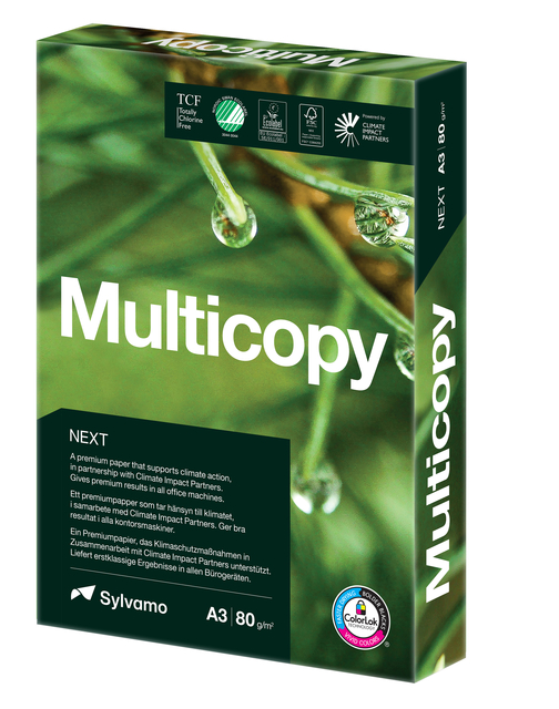 Kopieerpapier Multicopy NEXT A3 80gr wit 500 vel