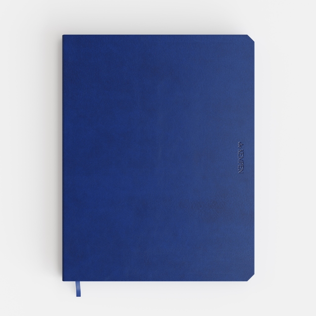 Notitieboek de KEMPEN Blue Note 171x220mm blanco 192 pagina’s 90gr blauw