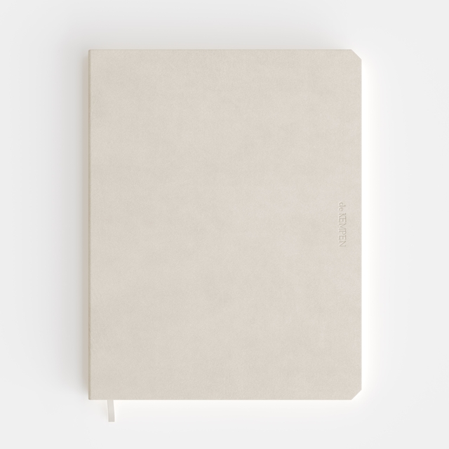 Notitieboek de KEMPEN Cotton Vanilla 171x220mm blanco 192 pagina’s 90gr wit