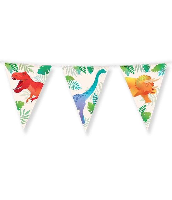 Party Flags foil Dino