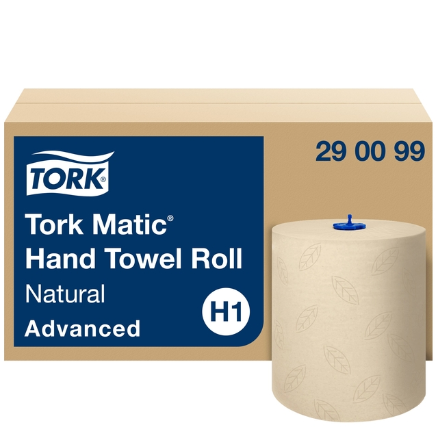 Handdoekrol Tork H1 Matic Advanced 2-laags 150m naturel 290099