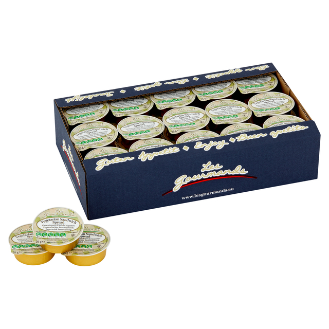 Sandwich spread Les Gourmands vega 45×25 gram cupjes