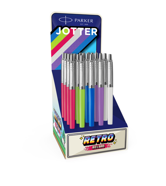 Balpen Parker Jotter Original Reload Retro 90’s assorti CT medium