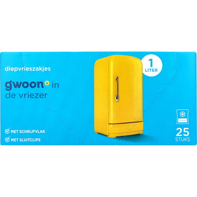 Diepvrieszak G’woon 25 x 1 liter