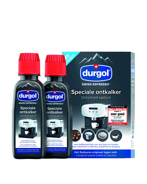 Ontkalker Durgol swiss espresso 2×125 ml