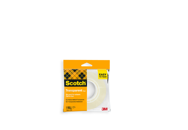 Plakband Scotch 508 19mmx33m transparant 1 rol