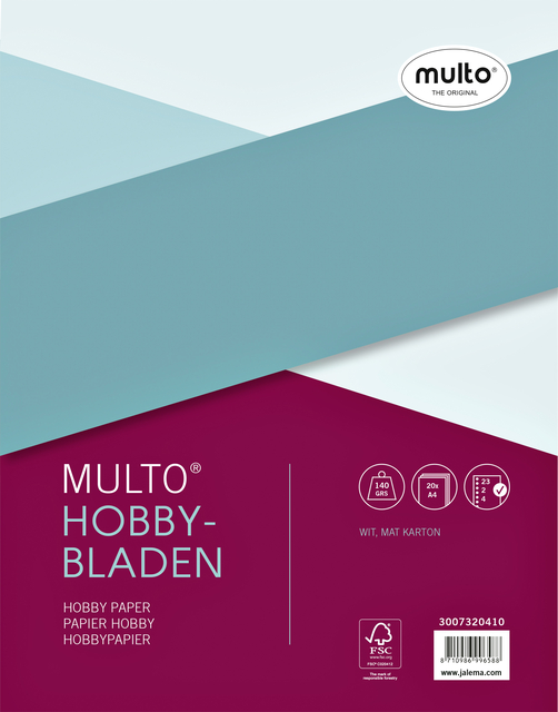 Interieur Multo hobbypapier A4 23R 20vel