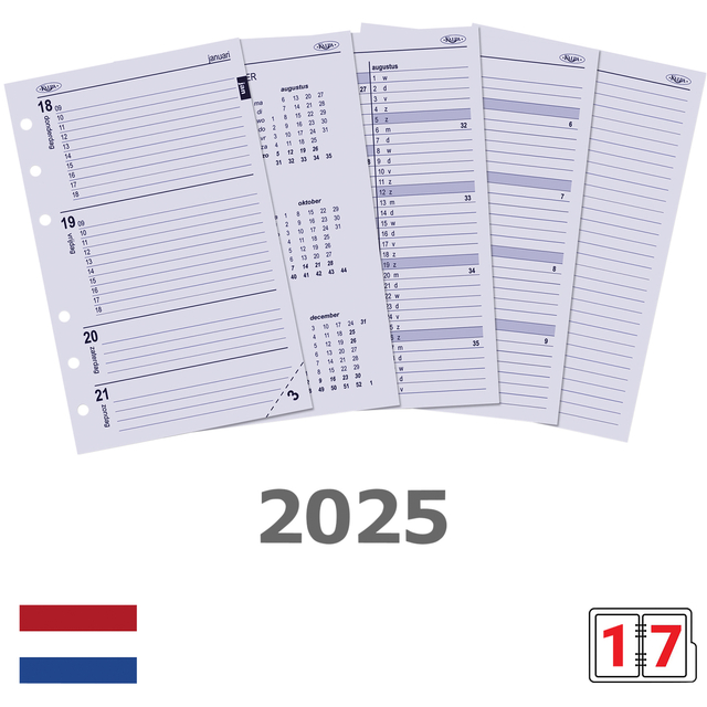 Agendavulling 2025 Kalpa Senior 7dagen/2pagina’s