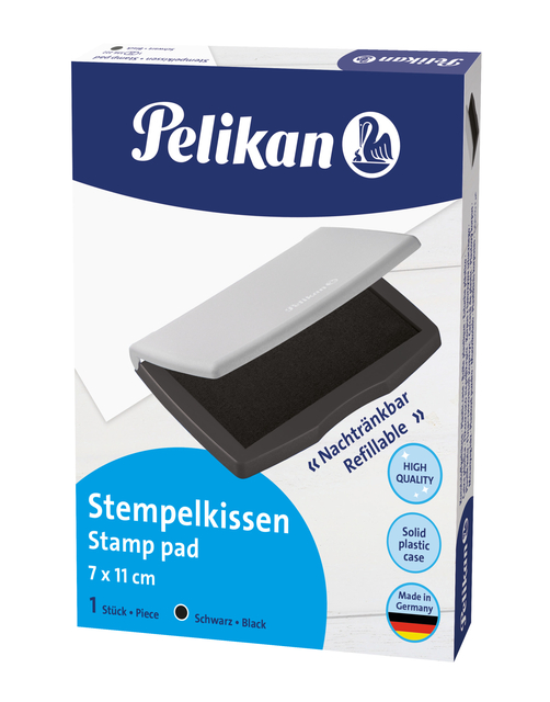 Stempelkussen Pelikan 2E 110x70mm zwart